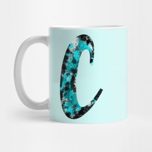 Paint Splash Letter C Mug